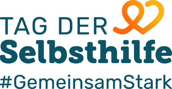 Schriftzug mit orangenem Herz